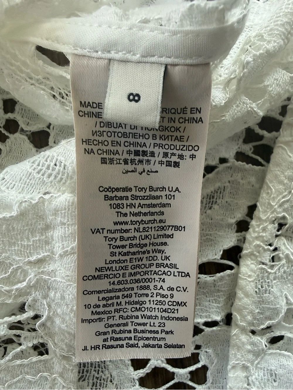 Tory Burch CUFFED LACE BUTTONDOWN